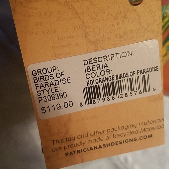 Patricia Nash Iberia birds of paradise nwt - Picture 5 of 5